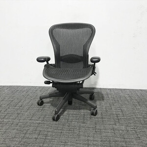 ハーマンミラー アーロン オフィスチェア Bタイプ フルサポート ランバーサポート付　HermanMiller ブラック 中古 IO-871271B