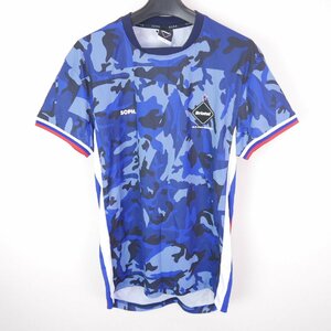 18SS F.C.Real Bristol エフシーレアルブリストル SOPHNET ソフネット GAME SHIRT ゲーム シャツ 半袖Tシャツ 青迷彩NAVY S FCRB-180020