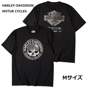 即決　新品　送料無料　ハーレーダビッドソン　半袖Tシャツ　ヴィンテージ　グランジ　カスレ　バイク　USA　バイカー　スカル　