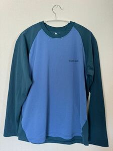 モンベル　長袖Tシャツ　ブルー　M