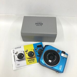 FUJIFILM　富士フィルム　インスタントカメラ　instax　mini70　チェキ　60mm　FOCUS RANGE　0.3m-∞　箱付き【DAAV5064】