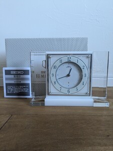 セイコー　 SEIKO　置き時計　HW564W EMBLEM エンブレム 未使用（開封動作確認のみ）送料込み