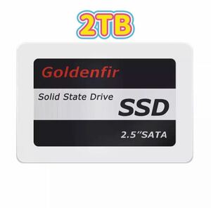 【6日間SALE！】SSD Goldenfir 2TB SATA3 / 6.0Gbps 2.5インチ 高速 NAND TLC 内蔵 デスクトップPC ノートパソコン