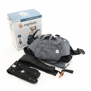 ○496199 良品 ergobaby エルゴベビー ベビーキャリア 抱っこひも OMNI 360 クールエア オムニ ベビーウエストベルト インディゴウィーブ