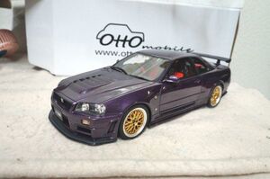 otto mobile ニスモ GT-R Z-tune 1/18 ミニカー パープル スカイライン R34