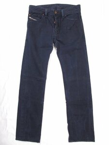 美品【ディーゼル DIESEL】SAFADO ダメージ加工 カラーデニムパンツ ジーンズ (メンズ) size28 ネイビー インディゴブルー □32MPA2068