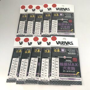 バリバス ワカサギ 仕掛け 桧原MAX 狐 6本鈎 0.8号 10枚セット VAW-363 VARIVAS