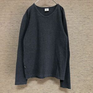 アビレックス　長袖Tシャツ　ロンT　黒　ダークグレー　無地　ワンポイント12 古着　入手困難　激レア　希少 人気　アヴィレックス