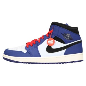 NIKE ナイキ AIR JORDAN 1 MID エアジョーダン1 ミッド ハイカットスニーカー ブルー/ホワイト US13/31cm 852542-400