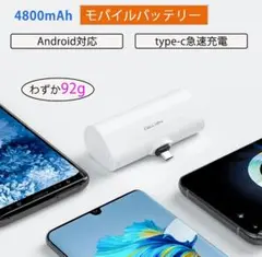 軽量小型モバイルバッテリー　cタイプ