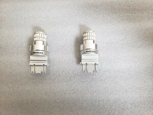 点灯確認のみ！まめ電アメ車T25レッドダブルLED3157ブレーキバルブポジションバルブSMDトヨタシボレーフォードキャデラックリンカーン