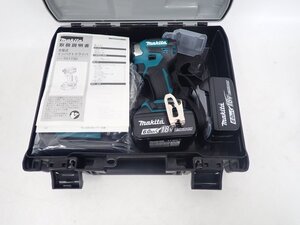 【開封未使用】 makita マキタ 18V 充電式インパクトドライバーTD173DRGXB バッテリー2個/充電器付き セット品 △ 706FA-2