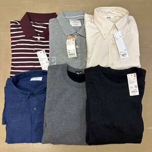 【タグ付き】12点ユニクロセット◆UNIQLO トップス シャツ ボトムス カットソー メンズ 大量古着 古着仕入れ