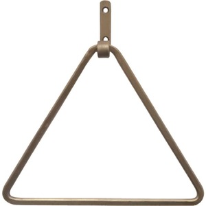 アンティーク調 アイアン タオルハンガー 三角 トライアングル ゴールド 16.8×4.5×高さ17cm DIY