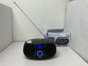 2024年製　電響社(Denkyosha)　ゼピール　DCR-WS210　CDラジオ　ワイドFM対応　横型　乾電池/コンセント式　ハンドル付