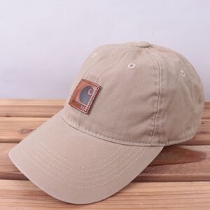 chc1【美品】カーハート ベージュ系 Carhartt WIP ワンポイント キャップ CAP 帽子 ブランド 中古 古着 正規品