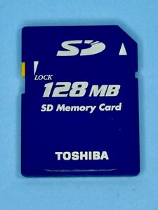 TOSHIBA 東芝 SDカード 128MB 1枚 フォーマット済み 動作確認済みジャンク品