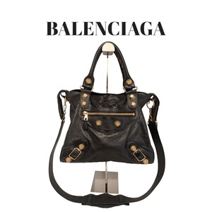 美品・希少　BALENCIAGA GiantCity　バレンシアガ ジャイアントシティ ハンドバッグ 2way ショルダーバッグレザー