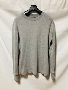 1PIU1UGUALE3 L/S CREW-NECK［GRAY］　サーマルクルーネックロンT 22aw 定価30,800円