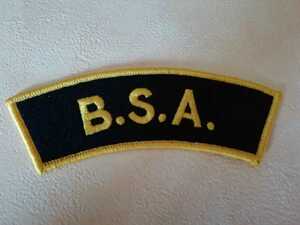 ワッペン　 B.S.A 　アイロンパッチ　BSA