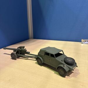 レア品●DINKY TOYS ディンキー VOLKSWAGEN KDF BATTLE LINES 50MM P.A.K. ANTI TUNK GUN 対戦車砲　イングランド製 ミリタリー