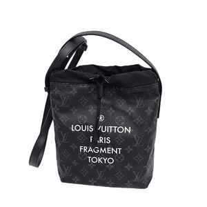 BA715 LOUIS VUITTON FRAGMENT ルイヴィトン フラグメント コラボ ナノバッグ モノグラム エクリプス ショルダーバッグ ブラック M43418