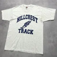 90s’ HILLCREST TRACK カレッジ 風 Tシャツ USA 古着