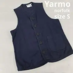 N938＊ Yarmo norfolk メンズ ベスト Sサイズ ネイビー