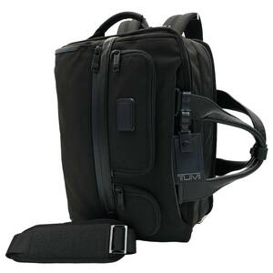 【現行品 美品】 TUMI 2603180DNVY3E 3way ALPHA3 日本限定 スリーウェイ ブリーフ リュック バックパック ビジネス トゥミ 黒 紺 A4 1円