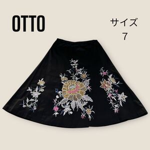 【OTTO】オットー (7) フレアスカート 花 刺繍