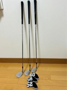 格安　キャスコ　ドルフィンウェッジ　３本セット　DW-115G N.S.PRO 950GH」S 52度 58度 60度