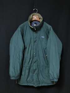 90s◆patagonia パタゴニア Guide Parka ガイドパーカー 中綿入り ナイロンジャケット グリーン オールド アウトドア　ヴィンテージ