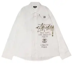 Stussy WORLD TOUR SHIRT "White"   L