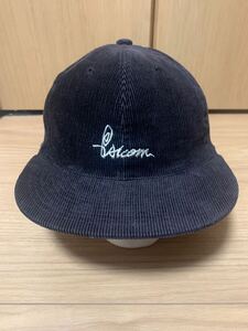 美品 Psicom Lame Cap PSICOM サイコム ラメ コーデュロイ キャップ 黒 ブラック 