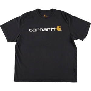 古着 カーハート Carhartt 半袖 ロゴTシャツ メンズXL /eaa464300