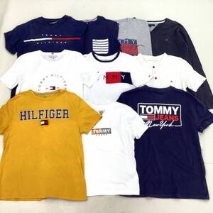 ■ TOMMY HILFIGER, JEANS, DENIM トミーヒルフィガー Tシャツ 10点 まとめ商品 メンズ・レディースMIX 中古卸 1.84kg