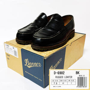 ■Danner RUGGED LOAFER/ダナーローファー・ブラックUS7.5(25.5㎝)美品■