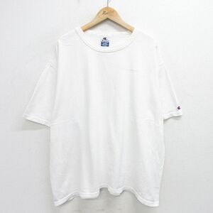 XL/古着 チャンピオン champion 半袖 ビンテージ Tシャツ メンズ 90s ワンポイントロゴ 大きいサイズ コットン クルーネック