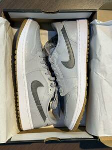 Nike Air Jordan 1 Low Golf Wolf Gray Gum 27.5cm