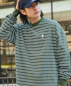 「U.S. POLO ASSN.」 長袖Tシャツ M ダークグリーン メンズ