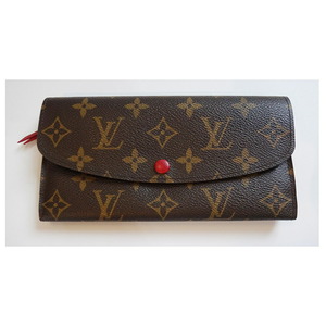 LV ルイヴィトン モノグラム 三つ折長財布 レディース エミリー 小銭入れ有り 本物【中古】lv-002