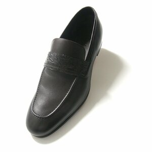 新品 Brioni ブリオーニ 定価14万400円 【イタリア製 本革】 レザー シューズ EU8.5 US9.5 靴 ★280079