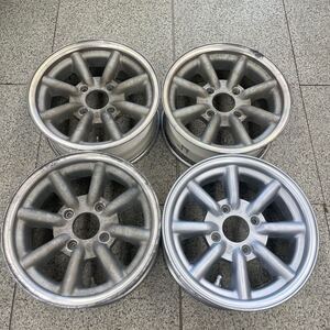 ワタナベ 14インチ 6J +27 4穴 PCD114.3 4本セット 旧車 