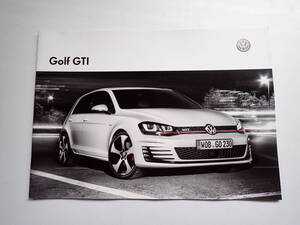 ★VW【フォルクスワーゲン ゴルフGTI】専用カタログ/2013年9月/アクセサリー掲載/送料198円