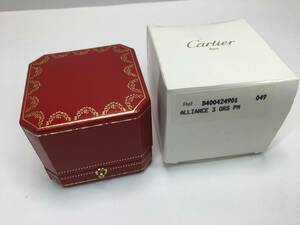 【パケプラ無料】正規美品 Cartier カルティエ 指輪 リング ケース ジュエリーボックス 空箱 保管品 [q4235]