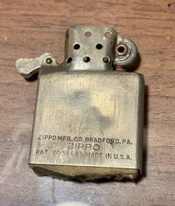 ※※※【稀少インサイドユニットのみ】1947-49年製 ビンテージZIPPO 3バレル ニッケルシルバー製 ※※※