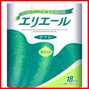 【最後の１つ！】 ★2)18ロール★ パルプ100% ダブル リラックス感のある香り 30m×18ロール トイレットペーパー エリエール