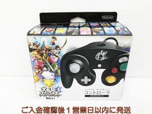 【1円】任天堂 ニンテンドーゲームキューブコントローラ スマブラブラック 大乱闘スマッシュブラザーズ 未検品ジャンク G09-452kk/F3