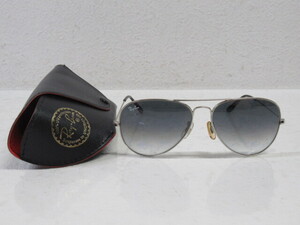 ◆S27.Ray Ban レイバン RB 3025 AVIATOR アビエーター LARGE METAL 003/32 サングラス/中古