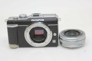 OLYMPUS ミラーレス一眼 PEN E-PL1レンズセット ブラック E-PL1 BLK #3345-288